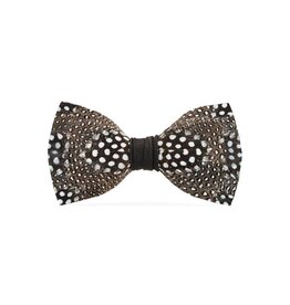 Brackish Guinea Feather Bow Tie