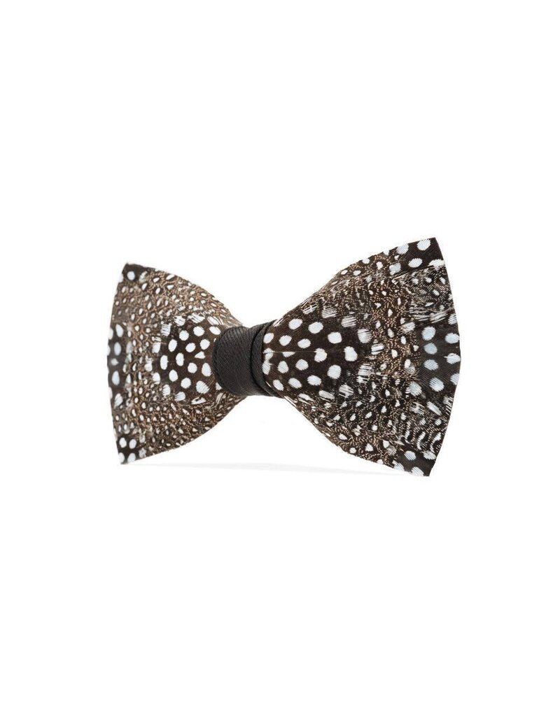 Brackish Guinea Feather Bow Tie