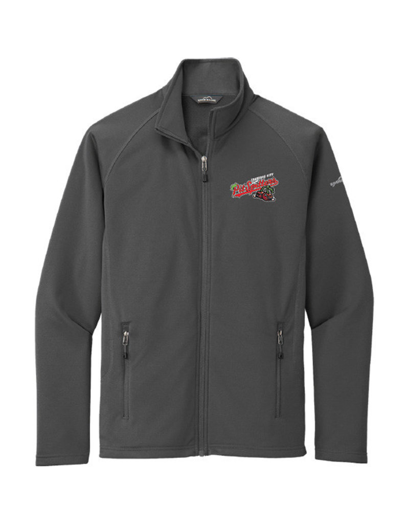 3701 Eddie Bauer Smooth Base Layer Full Zip Grey Jacket Traverse