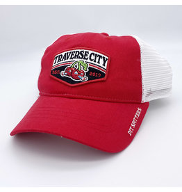 1201 New Era Replica Red Road Cap - Traverse City Pit Spitters