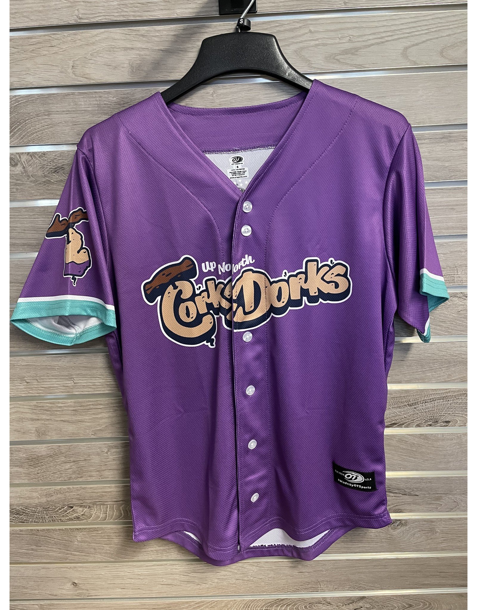 3830 Cork Dorks Replica Purple Jersey - Traverse City Pit Spitters Team  Store