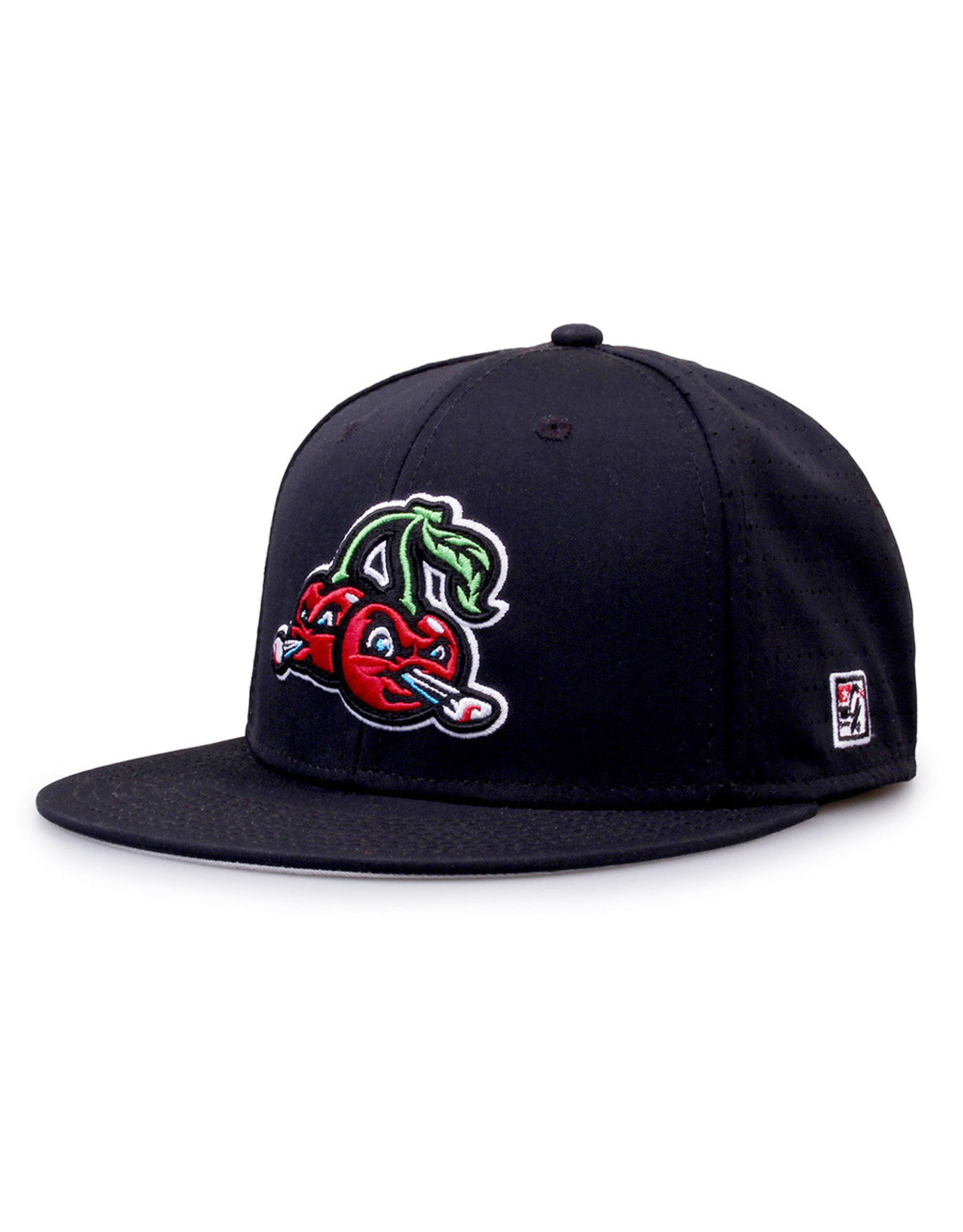 1100 On-Field Black Home Cap - Traverse City Pit Spitters Team Store