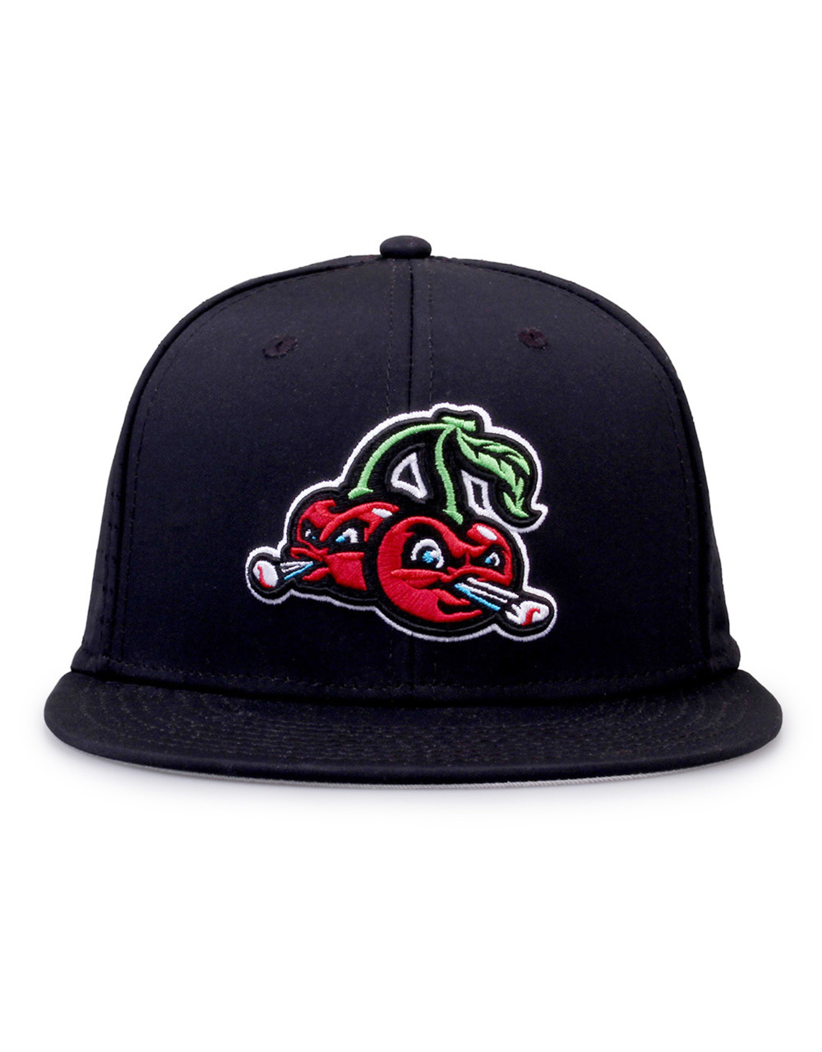 1100 On-Field Black Home Cap - Traverse City Pit Spitters Team Store