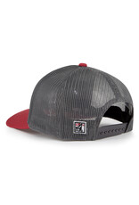 The Game 1236 Everyday Trucker Cherry Capital Black/Charcoal/Red Cap