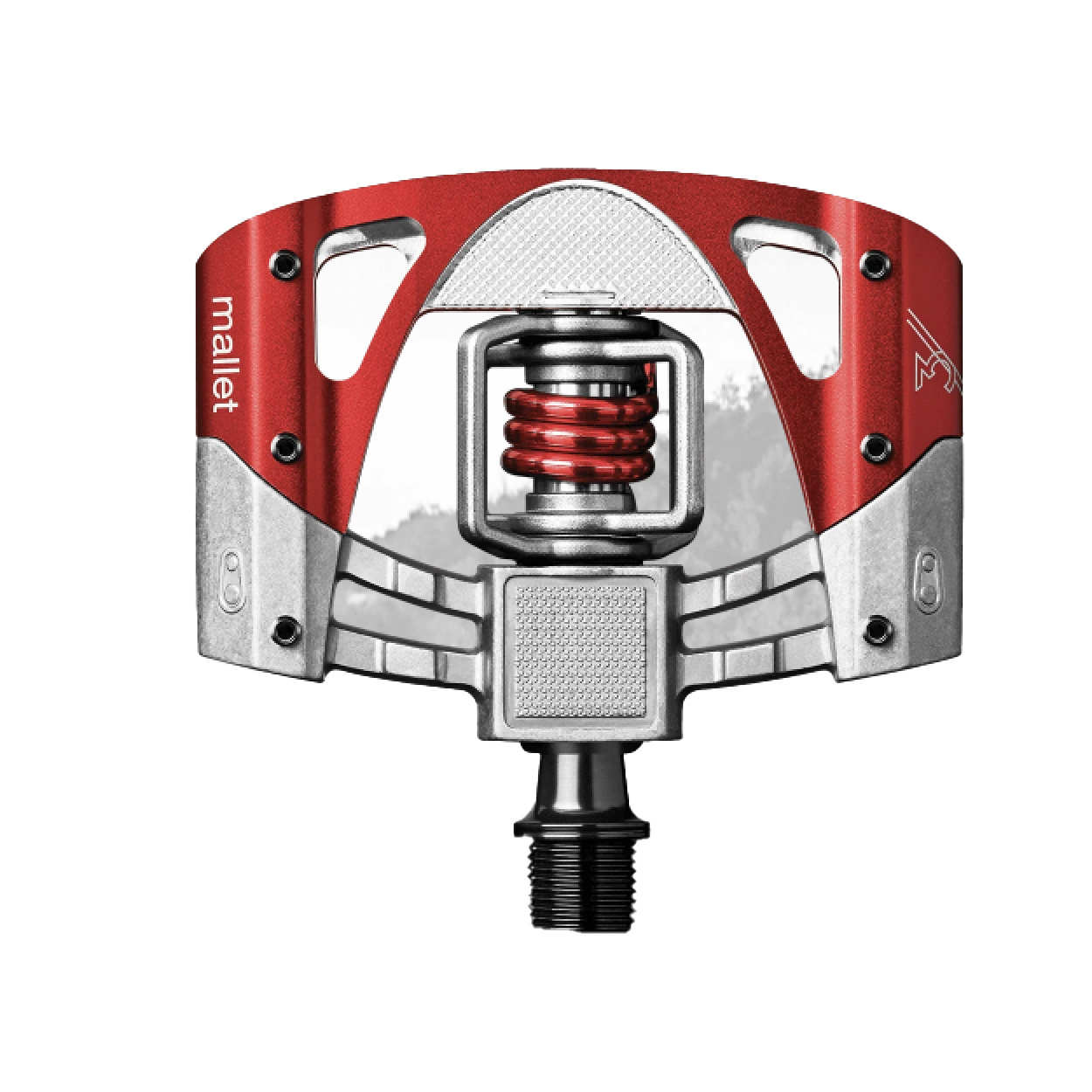 Pédales Crankbro Mallet 3 Raw/Red