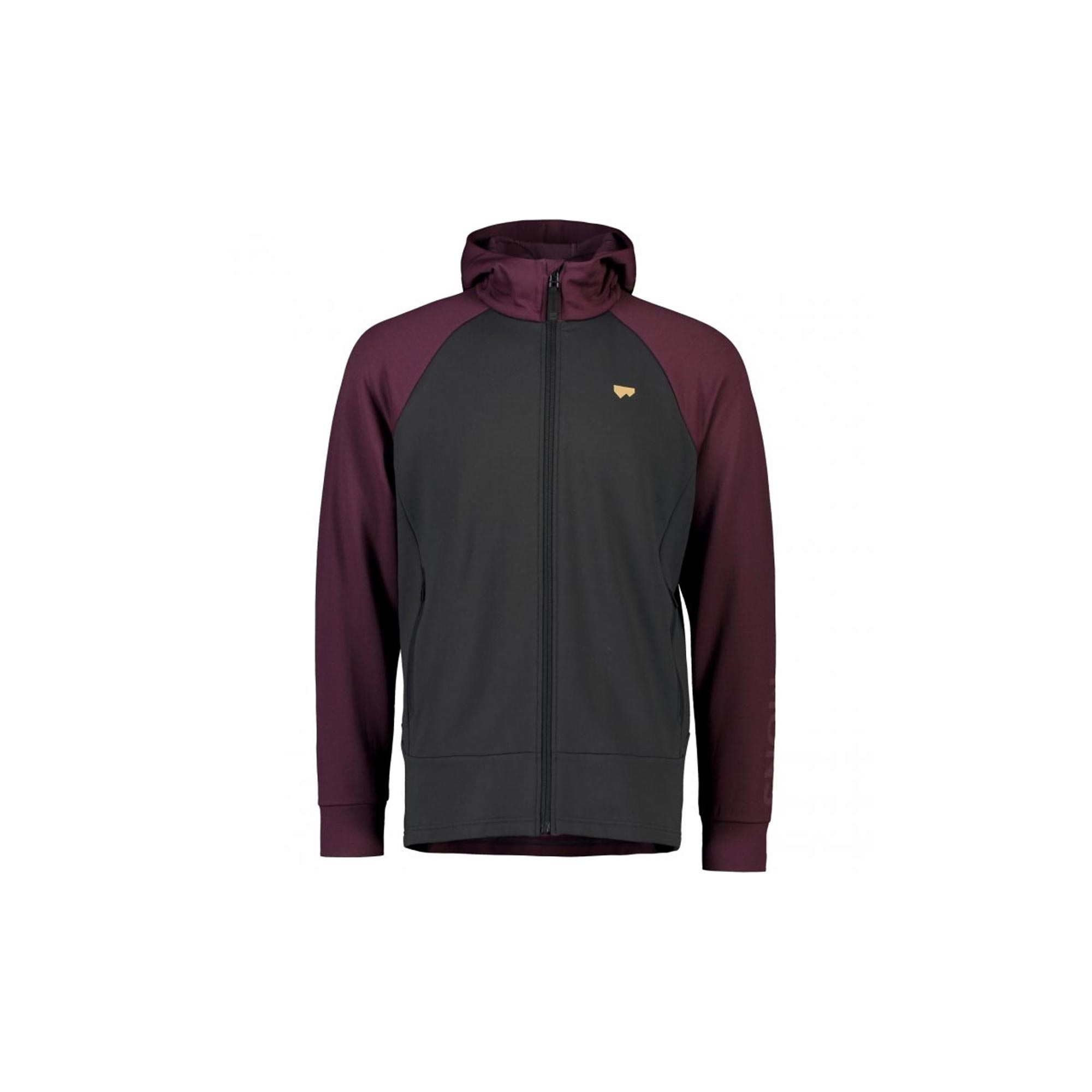 Mons Royale Mons Royale Nevice Wool Fleece Wine/Black Large