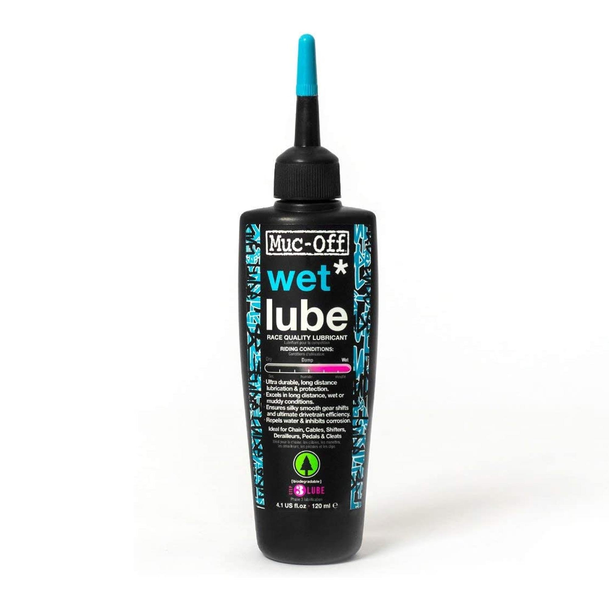 Muc-Off, Wet, Lubricant, 120ml, 967CA (FR/ENG)