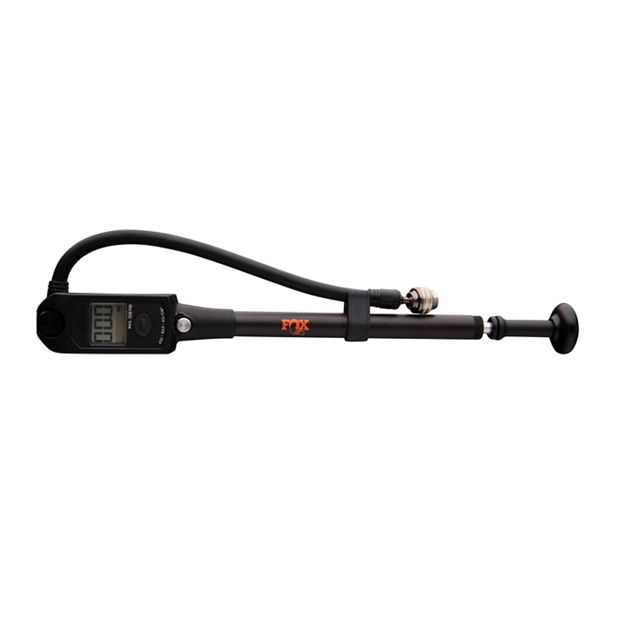 Fox Pump: Fox Digital HP w/ Bleed, Foldable, Replaceable Battery, 350 psi, Swivel Head - ,