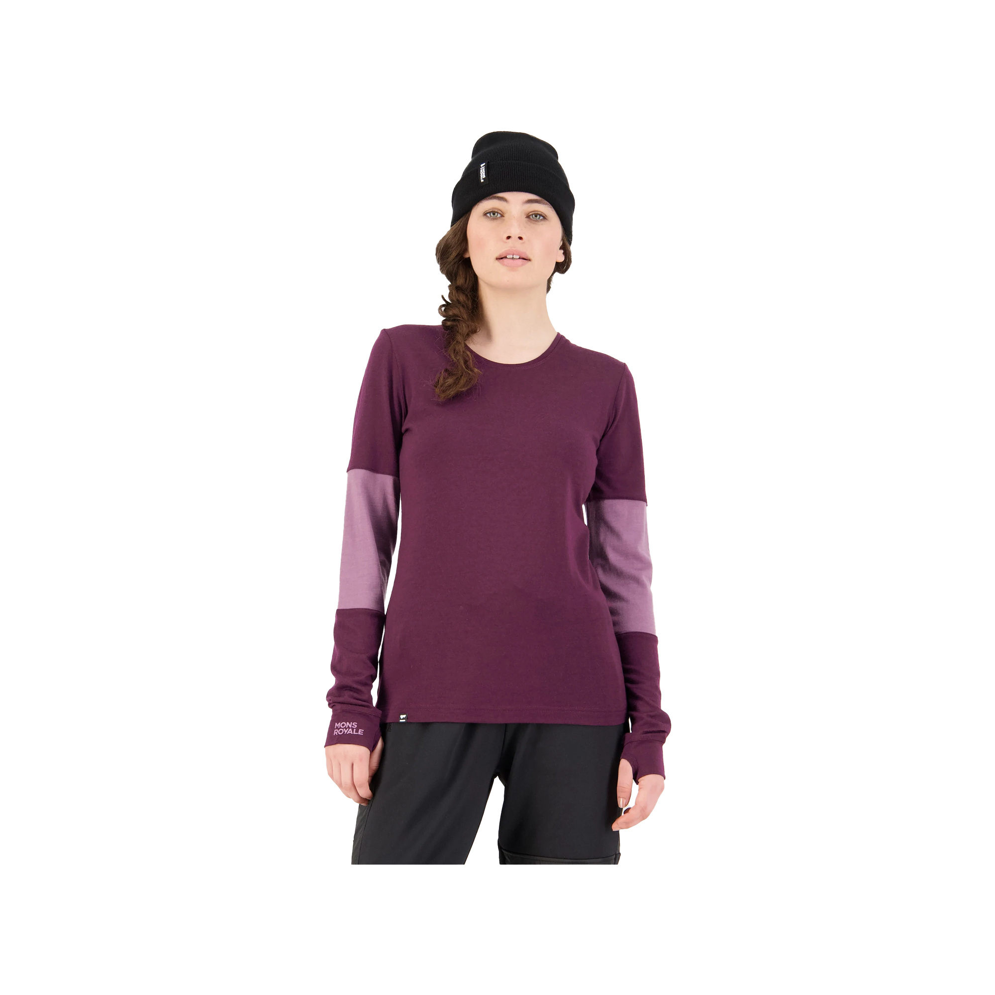 Mons Royale Mons Royale Cornice LS Wine Femme