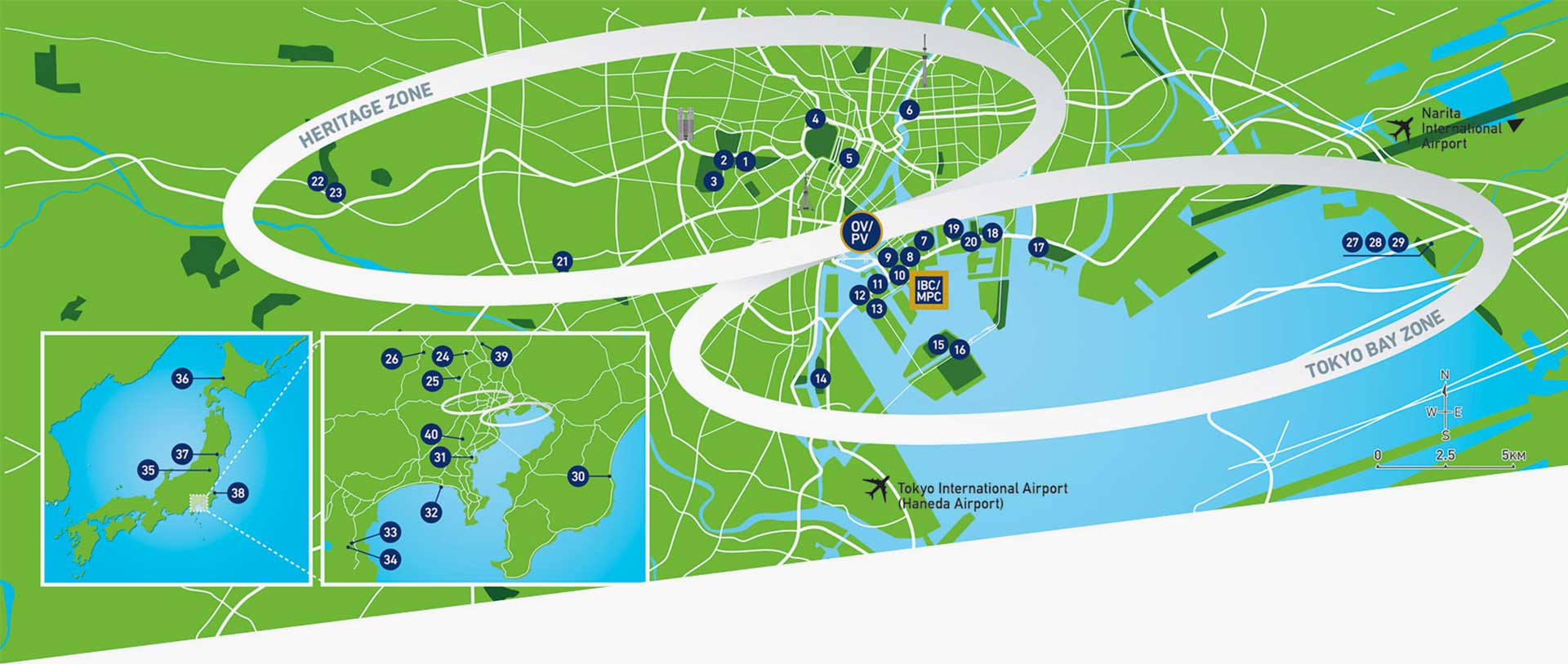 Venues map