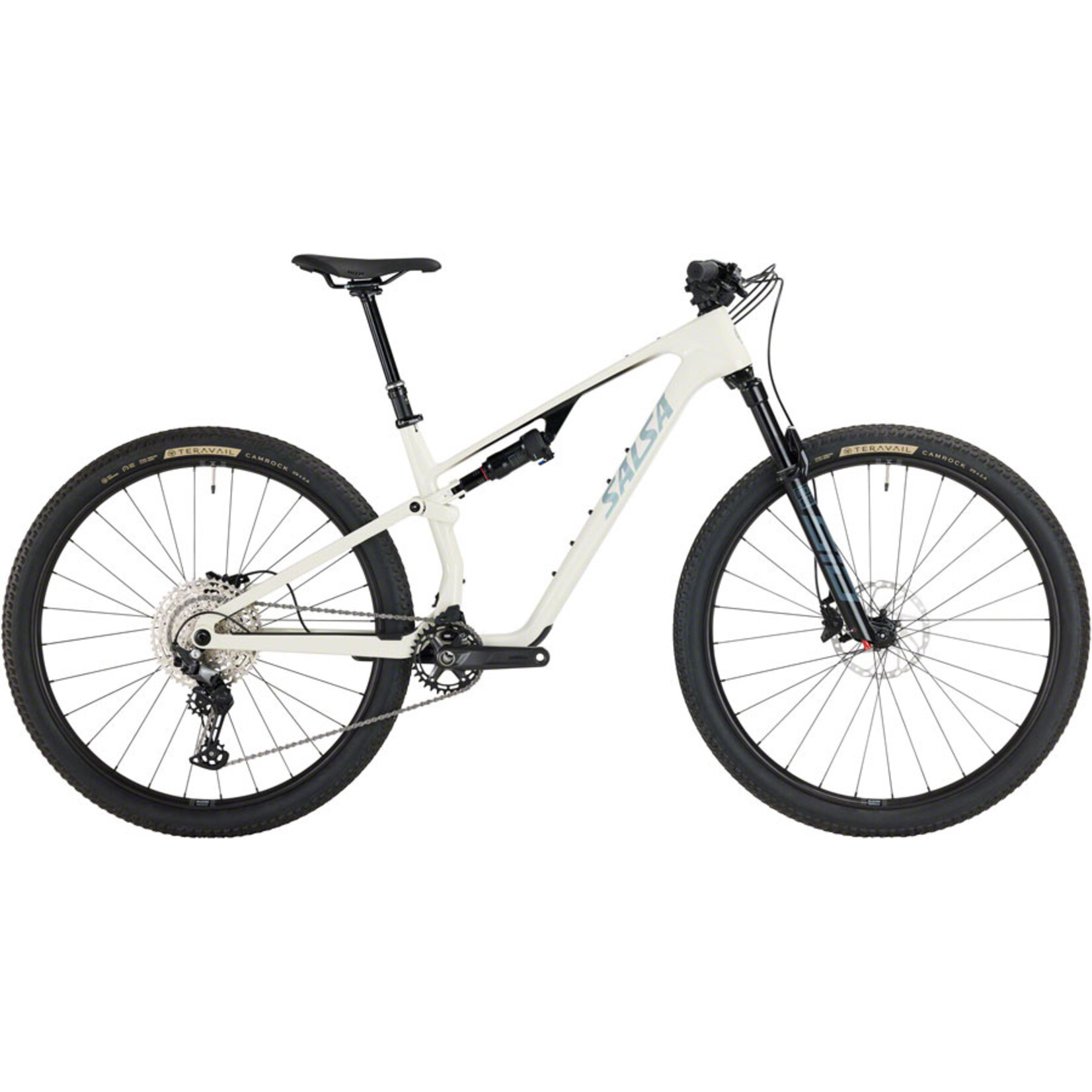 Salsa Spearfish C Deore 12 Bike - 29", Carbon, Bone White, X-Large