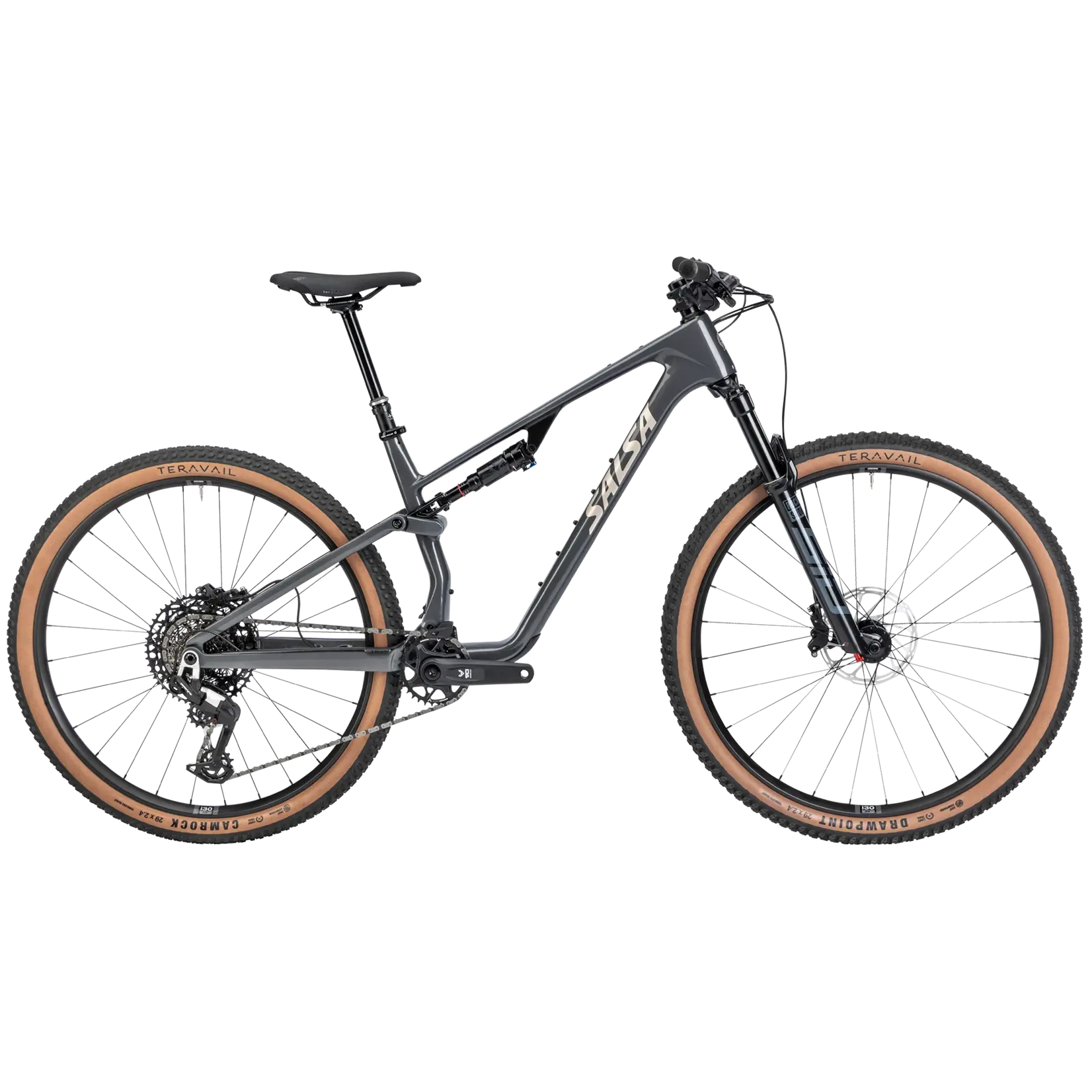 Salsa Spearfish C Eagle 90 Bike - 29", Carbon, Graphite Gray, Small