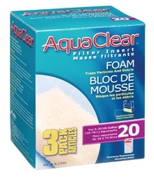 Aqua Clear Aqua Clear 20 Foam Insert 3Pk