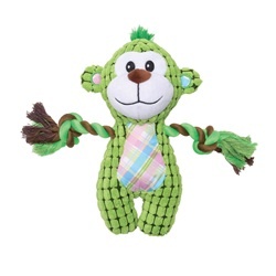 Dogit DogIt Stuffies Nubby Green Monkey