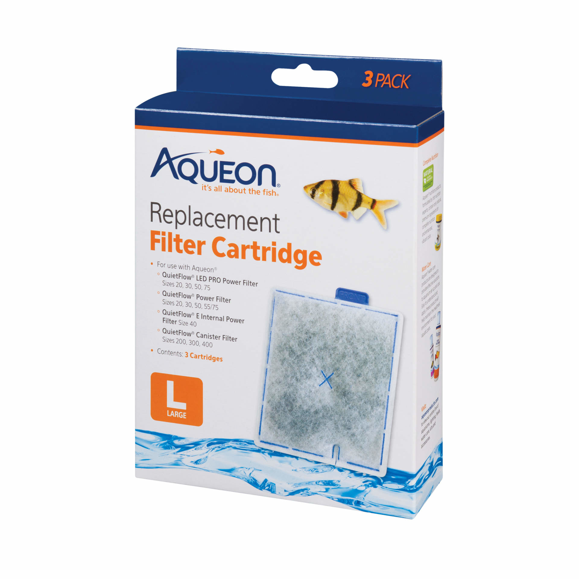 Aqueon Aqueon Filter Cartridge Large 3pk