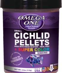 Omega Sea Super Color Cichlid Pellets  4.2 oz