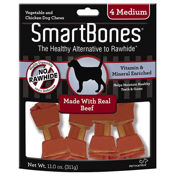Smart Bone Medium Beef 4 pk