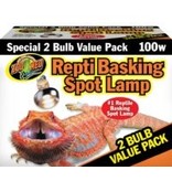 Zoo Med Zoo Med Basking Bulb 100w 2pk