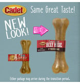 Cadet Beef Hide Pressed Bone 6"