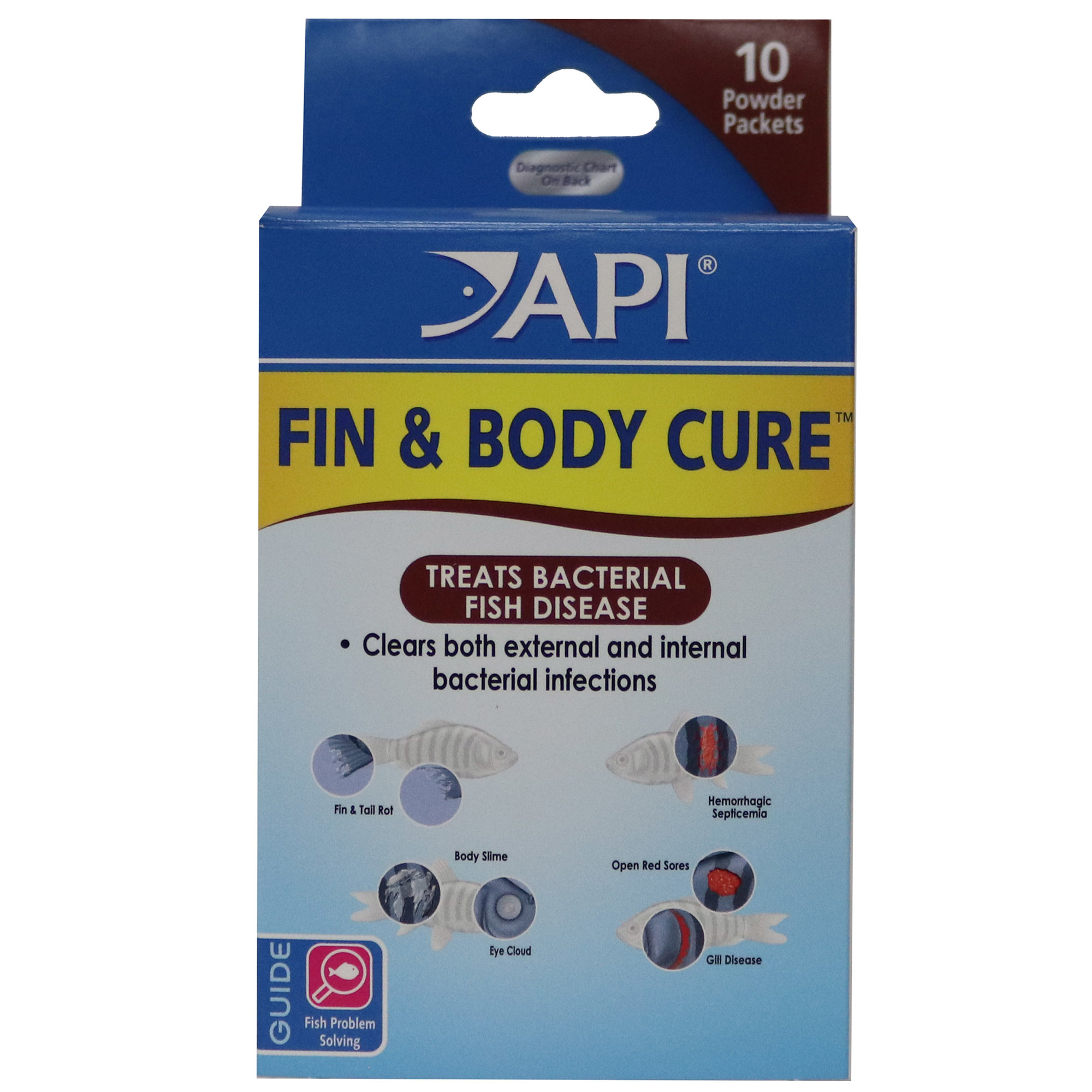 API API Fin and Body Cure Treats Bacterial Fish Disease 10pk