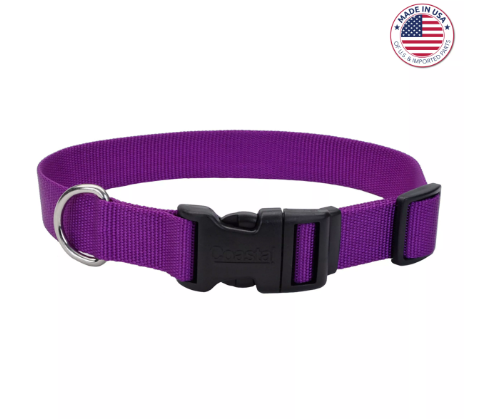 Coastal Pet Coastal adjustable dog Collar Purple 1x18-26"