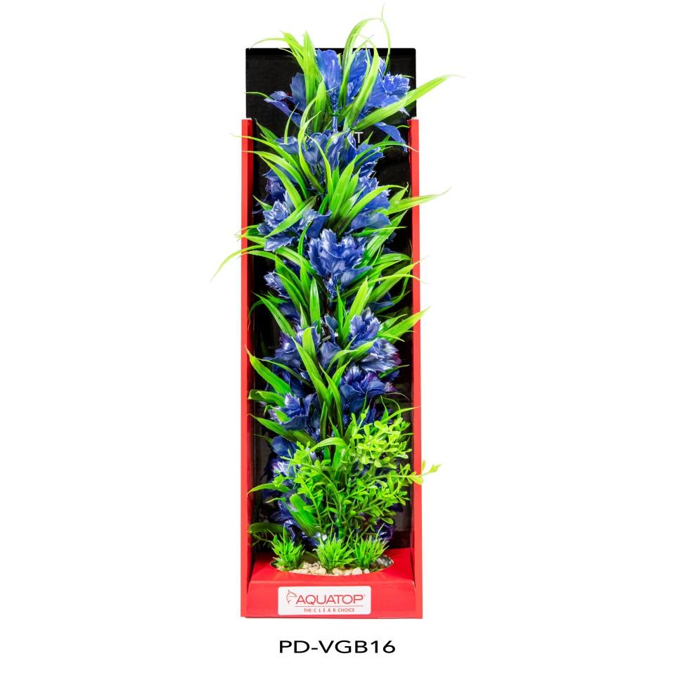Aquatop AquaTop Vibrant Garden Blue Plant 16"