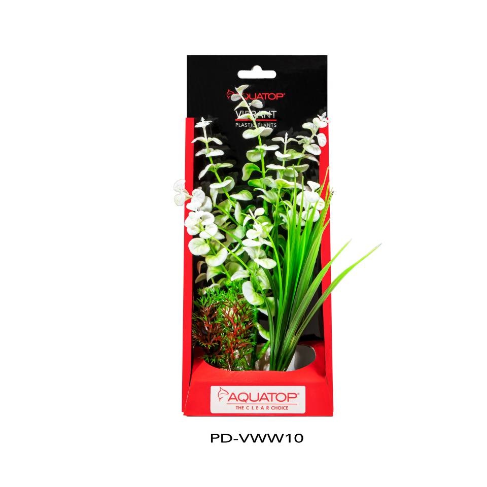 Aquatop AquaTop Vibrant Wild White plant 10"