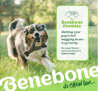 Benebone Benebone Peanut Butter Wishbone Dog Chew Toy, Large