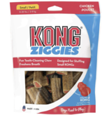 Kong Kong Ziggies Teeth Cleaning Dog Treats Classic Rubber Toys,  Chicken Flavor for Small/ Petit Dogs (7 Ounce)