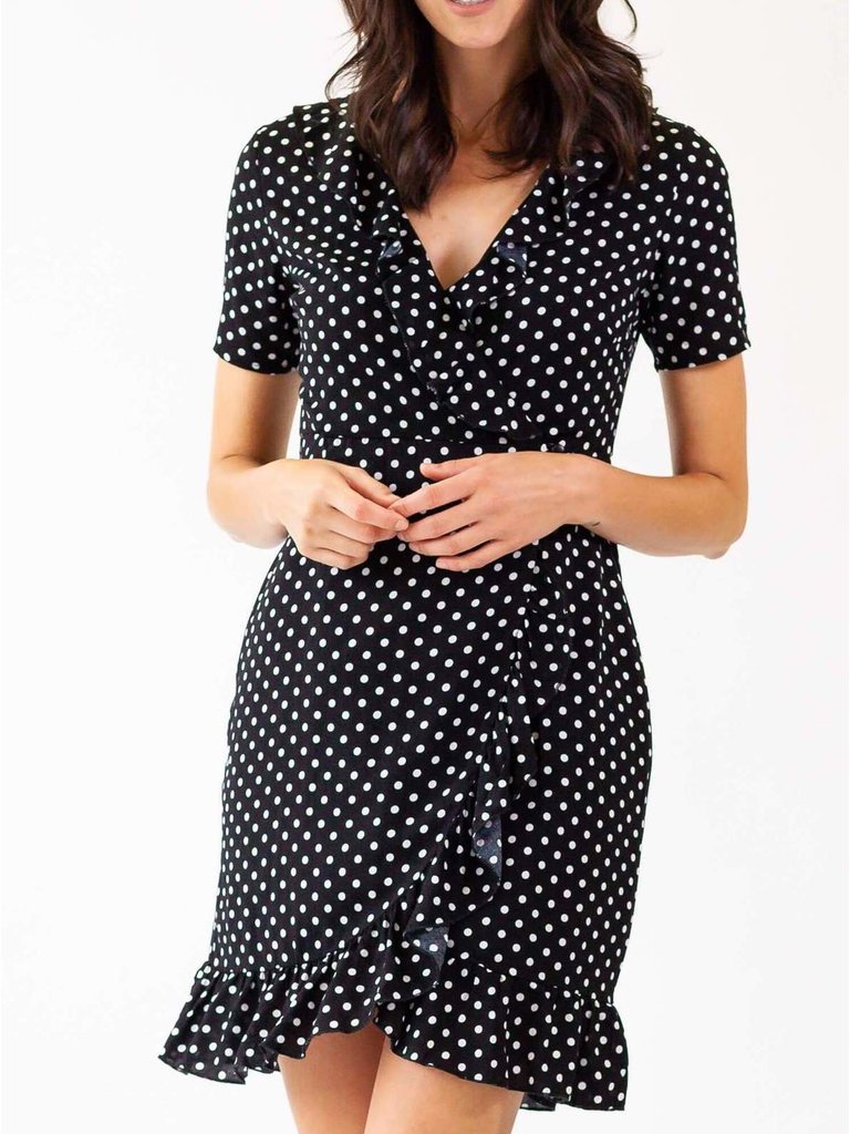 Pink Martini Black Polka Dot Dress -  Online Exclusive