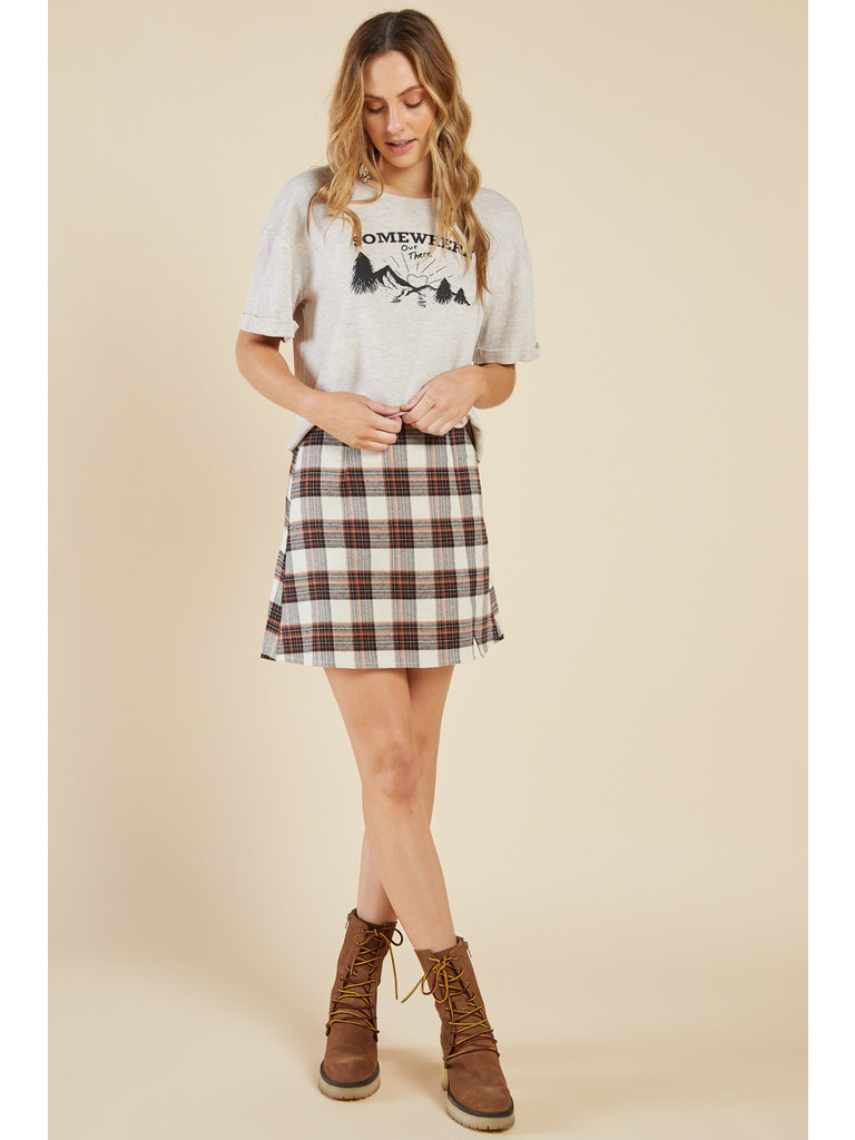 Sadie & Sage Flynn Plaid Skirt