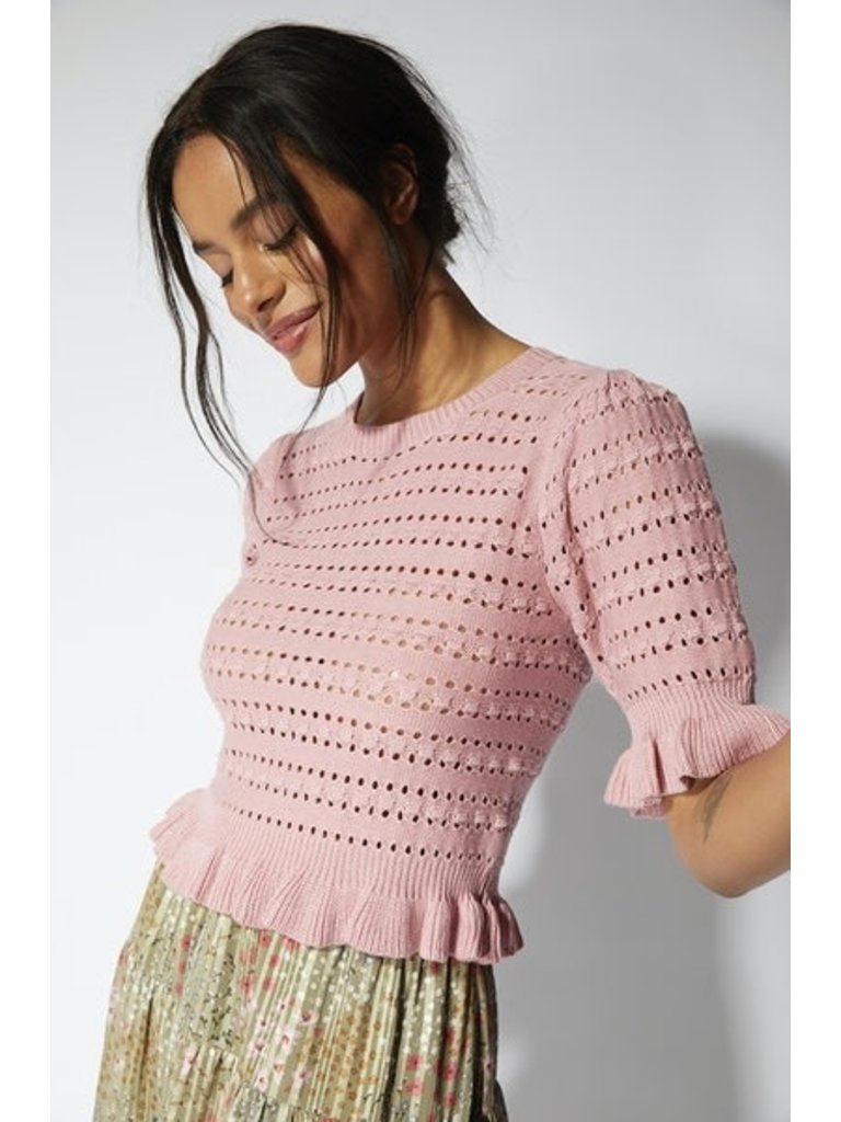 Mink Pink Love Frill Knit