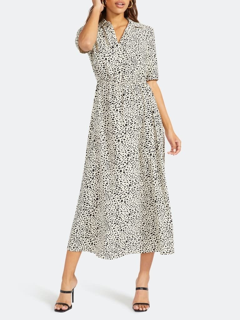 Spot Midi Dress