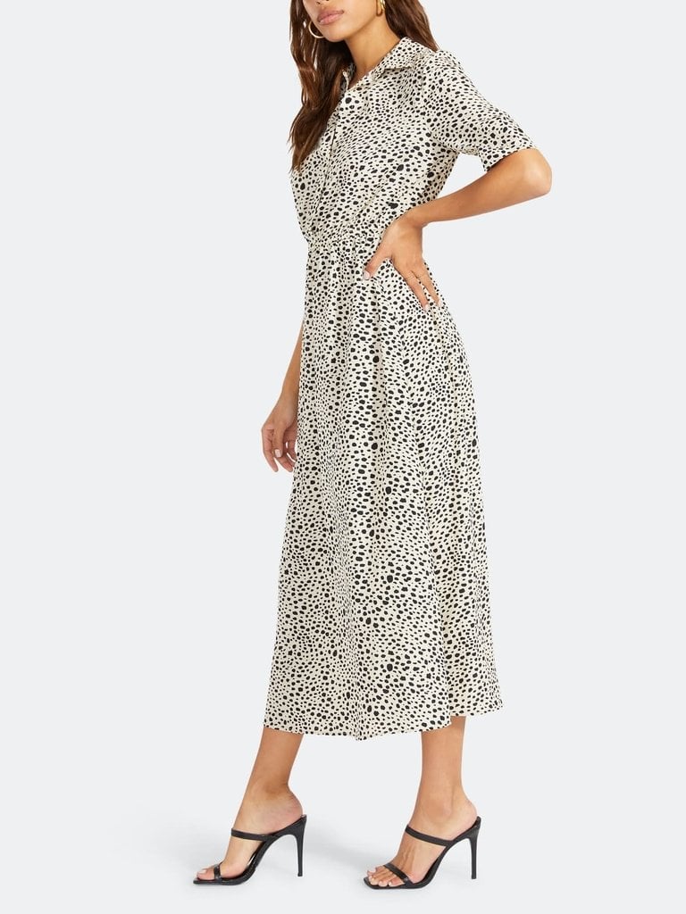 Spot Midi Dress