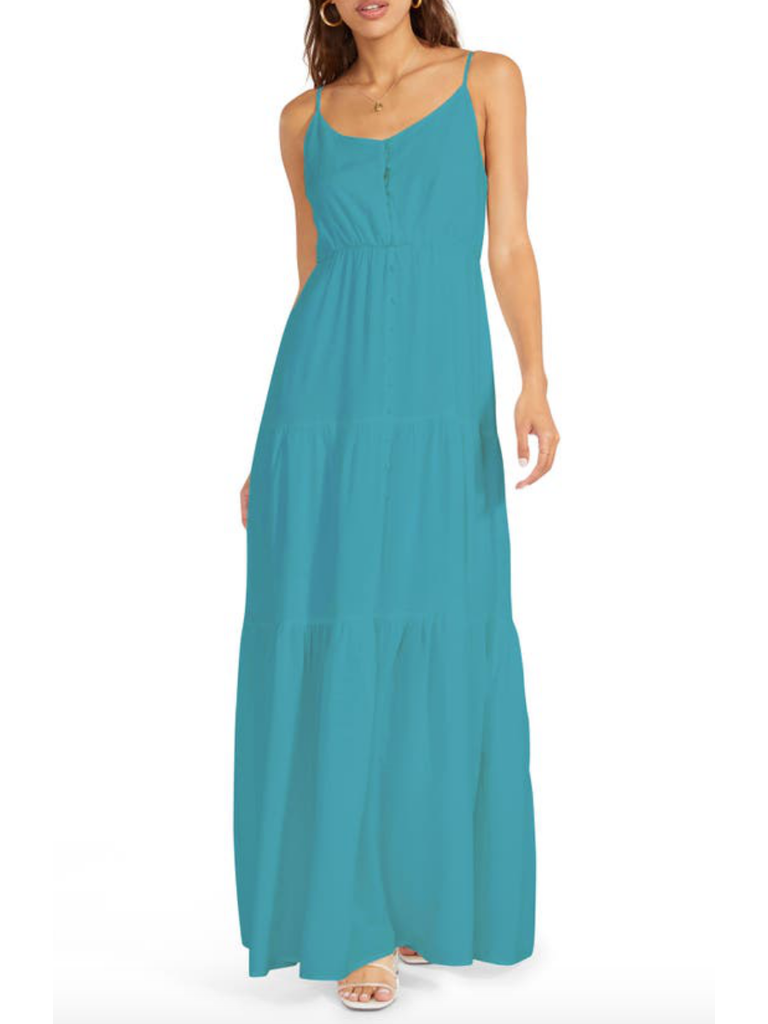 Teal Tiered Maxi