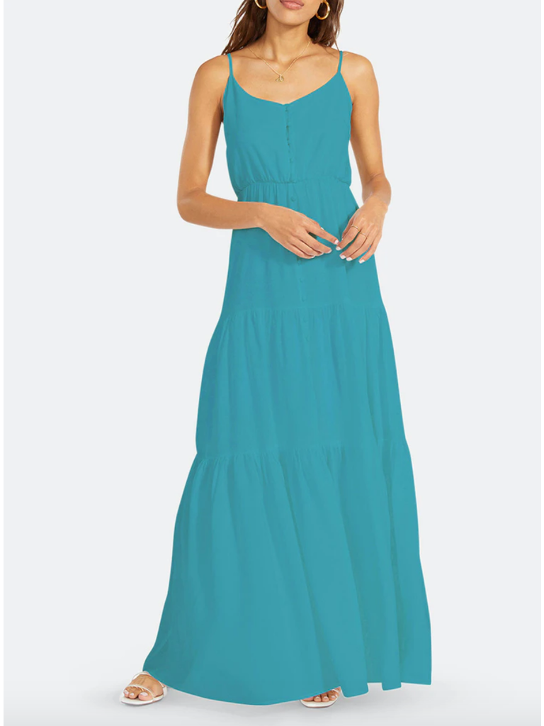 Teal Tiered Maxi