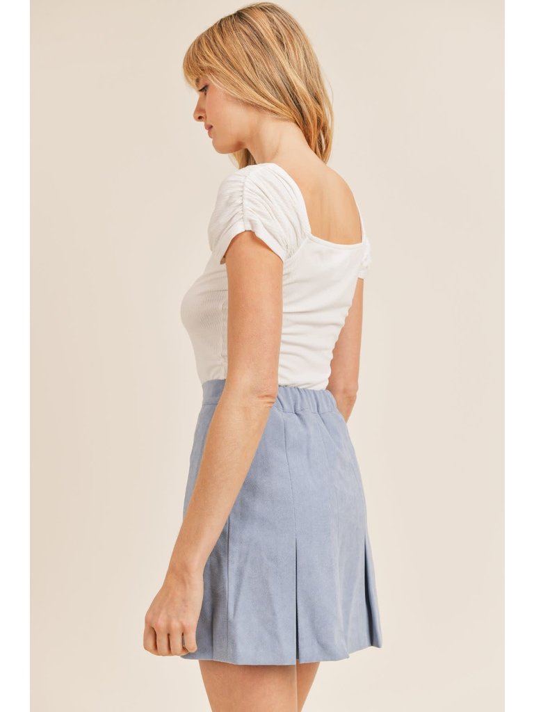 Sadie & Sage Sky Pleat Skirt