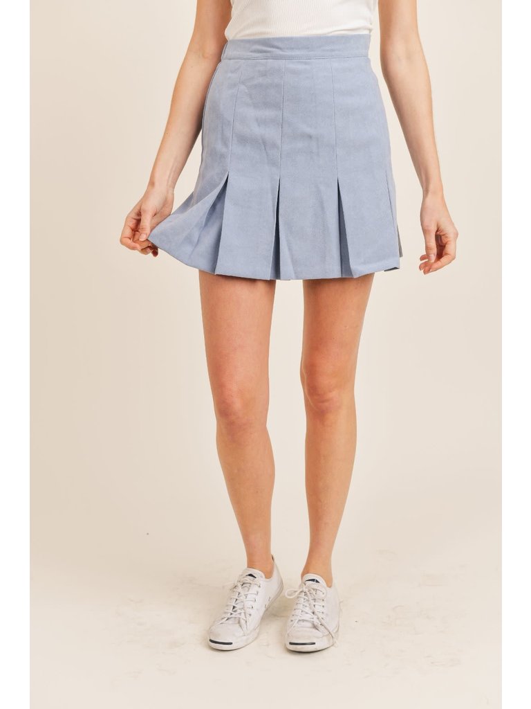 Sadie & Sage Sky Pleat Skirt