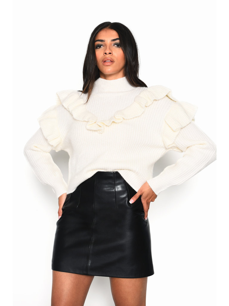 Glamorous Frost Frill Knit