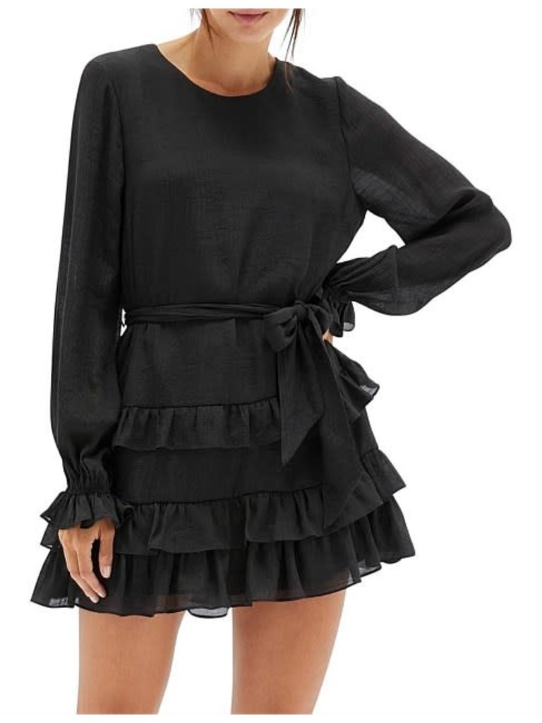 Mink Pink Black Frill Mini