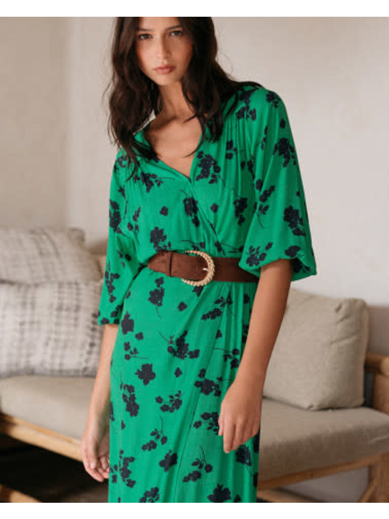 Grace & Mila Bright Green Wrap Midi