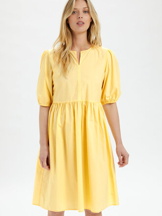 Soaked In Luxury Banana Tiered  Dress