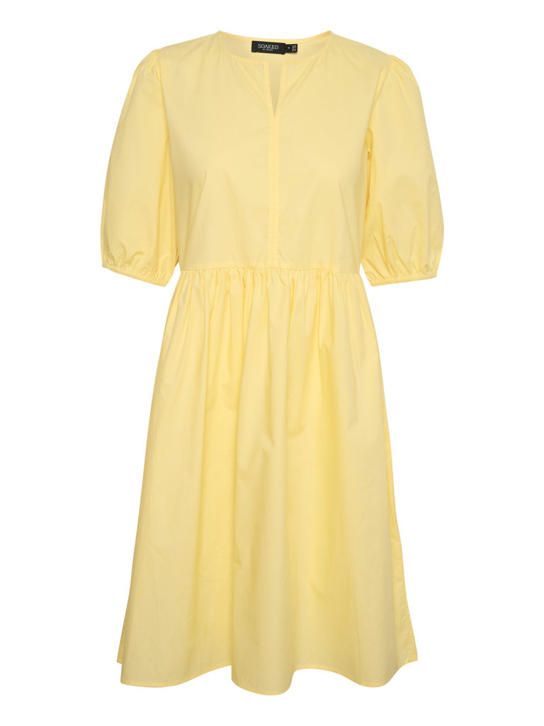 Soaked In Luxury Banana Tiered  Dress