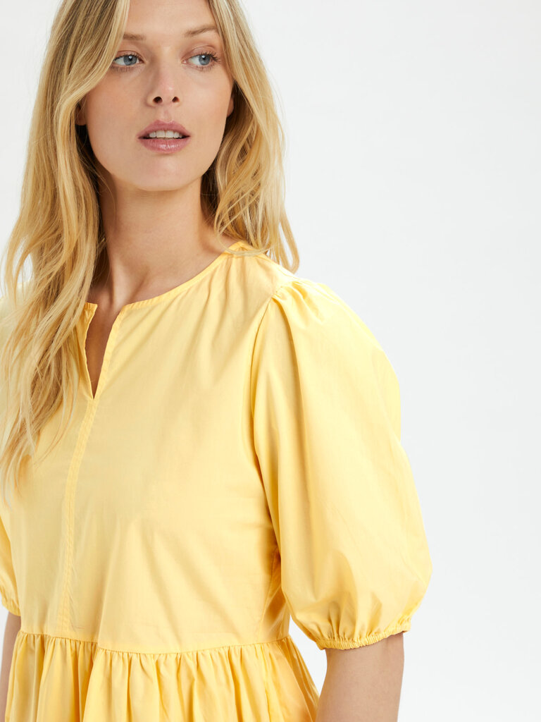 Soaked In Luxury Banana Tiered  Dress