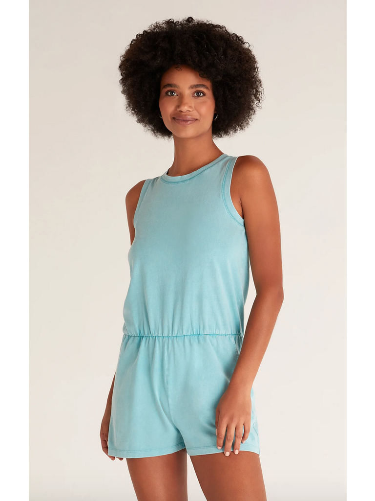 Z Supply Cabana Teal Romper