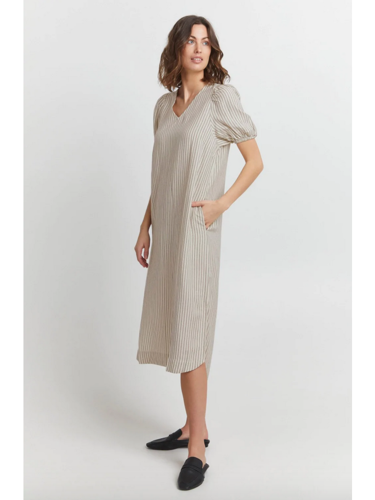 Fransa Linen Vacay Dress