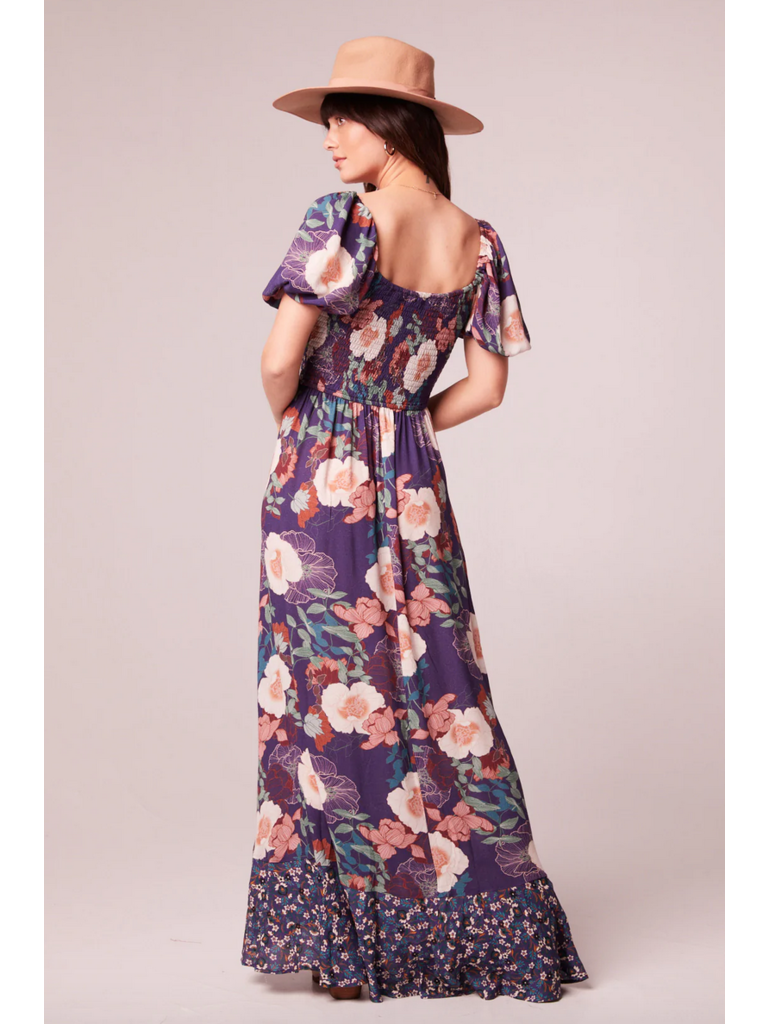 Band Of The Free Purple Frill Maxi