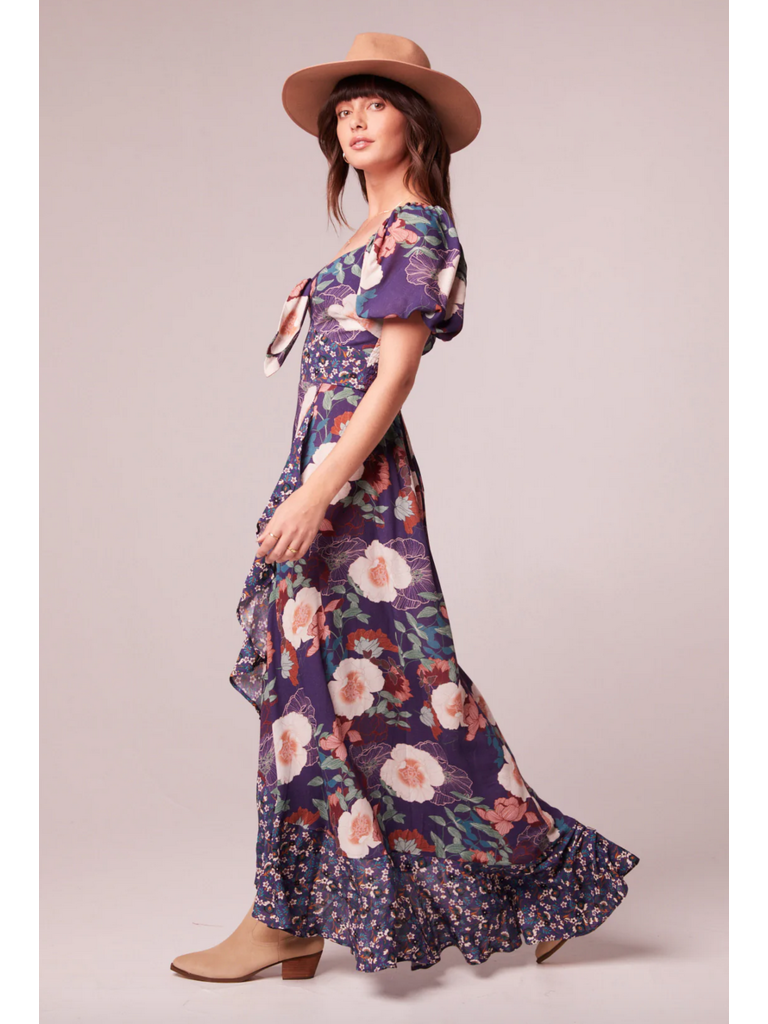 Band Of The Free Purple Frill Maxi