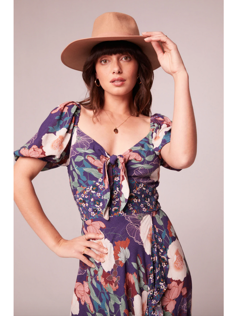 Band Of The Free Purple Frill Maxi