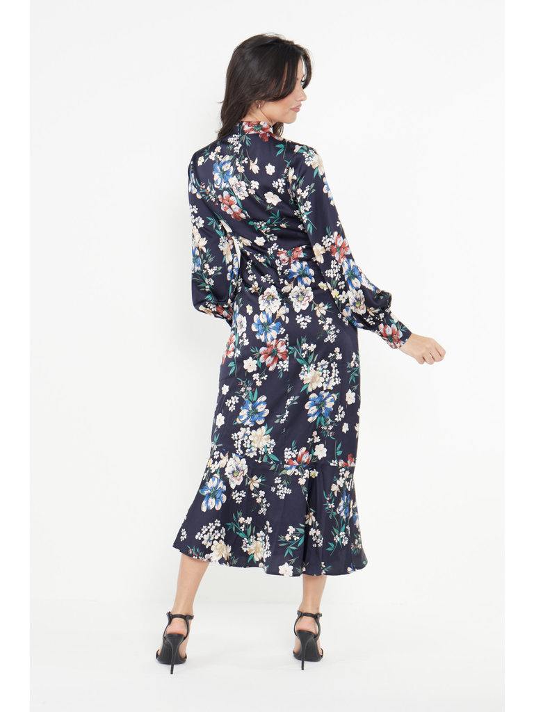 Angel Eyes Petunia Silk Midi